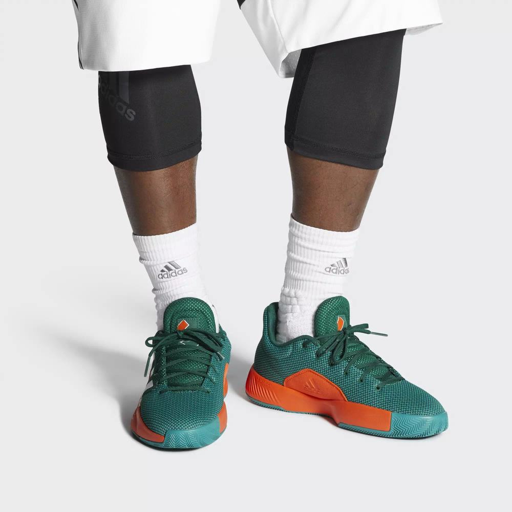 Adidas Pro Bounce Madness Low 2019 Tenis De Basketball Verdes Para Hombre (MX-64818)